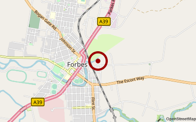 Navigation zum Campingplatz Forbes River Meadows Caravan Park