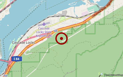 Navigation zum Campingplatz Cascade Locks Camping