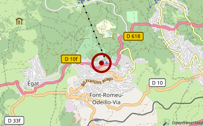 Navigation zum Campingplatz Camp Huttopia Font Romeu-Le Menhir