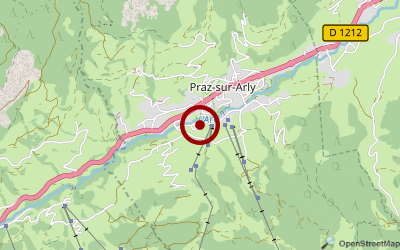 Navigation zum Campingplatz Les Pres De L'Arly