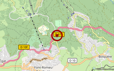 Navigation zum Campingplatz Huttopia Font-Romeu